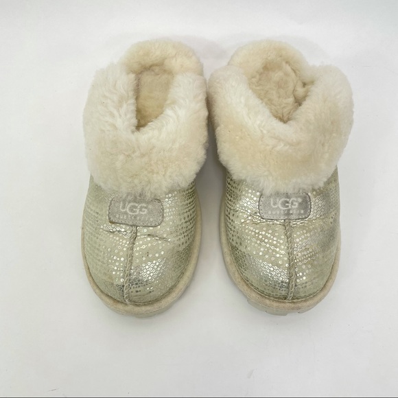 UGG Shoes - UGG Coquette Shearling Slipper Winter White Sparkle 8